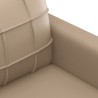 Ensemble de canapés 2 pcs avec coussins Cappuccino Similicuir 624671624671