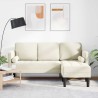 Ensemble de Canapés avec coussin Crème Polyester 624681624681