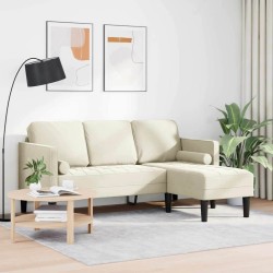 Ensemble de Canapés avec coussin Crème Polyester 624681624681