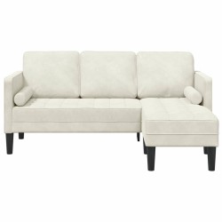 Ensemble de Canapés avec coussin Crème Polyester 624681624681