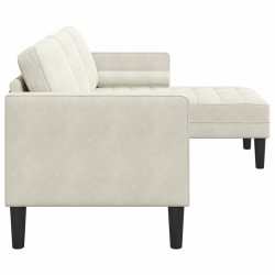 Ensemble de Canapés avec coussin Crème Polyester 624681624681