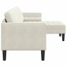 Ensemble de Canapés avec coussin Crème Polyester 624681624681