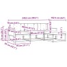 Ensemble de canapés d'extérieur 4 pcs Naturel et Beige 624685624685