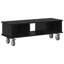 Meuble TV Chêne noir 100 x 35 x 35 cm Bois d'ingénierie 624691624691
