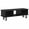 Meuble TV Chêne noir 100 x 35 x 35 cm Bois d'ingénierie 624691624691