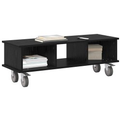 Meuble TV Chêne noir 100 x 35 x 35 cm Bois d'ingénierie 624691624691
