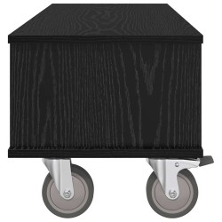 Meuble TV Chêne noir 100 x 35 x 35 cm Bois d'ingénierie 624691624691