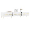 Meuble TV blanc 150x36x30 cm bois d'ingénierie 624692624692