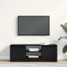 Meuble TV chêne noir 102x30x36 cm bois d'ingénierie 624693624693