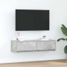 Meuble TV Gris béton 100 x 31 x 25,5 cm Bois d'ingénierie 624696624696