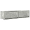Meuble TV Gris béton 100 x 31 x 25,5 cm Bois d'ingénierie 624696624696
