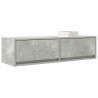 Meuble TV Gris béton 100 x 31 x 25,5 cm Bois d'ingénierie 624696624696