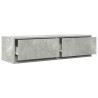 Meuble TV Gris béton 100 x 31 x 25,5 cm Bois d'ingénierie 624696624696