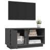 Meuble TV Gris 80x35x40,5 cm Bois de pin massif 624697624697