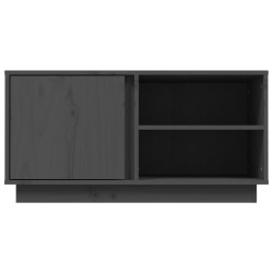 Meuble TV Gris 80x35x40,5 cm Bois de pin massif 624697624697