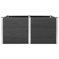 Lit surélevé de jardin 200x100x91 cm WPC Gris 624700624700