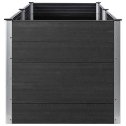 Lit surélevé de jardin 200x100x91 cm WPC Gris 624700624700