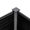 Lit surélevé de jardin 200x100x91 cm WPC Gris 624700624700