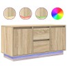 Meuble TV avec lumières LED chêne sonoma 100x41x50 cm 624703624703