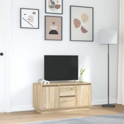 Meuble TV avec lumières LED chêne sonoma 100x41x50 cm 624703624703