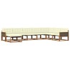 Ensemble de canapés d'extérieur 8 pcs Naturel et Crème 624704624704