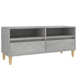 Meuble TV gris béton 100x34,5x44,5 cm bois d'ingénierie 624707624707