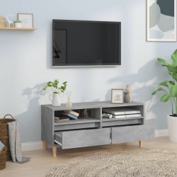 Meuble TV gris béton 100x34,5x44,5 cm bois d'ingénierie 624707624707