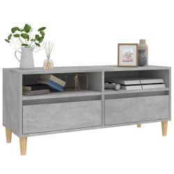 Meuble TV gris béton 100x34,5x44,5 cm bois d'ingénierie 624707624707