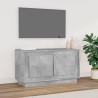Meuble TV gris béton 80x35x45 cm bois d'ingénierie 624708624708