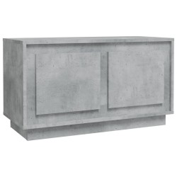 Meuble TV gris béton 80x35x45 cm bois d'ingénierie 624708624708