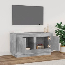 Meuble TV gris béton 80x35x45 cm bois d'ingénierie 624708624708