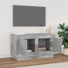 Meuble TV gris béton 80x35x45 cm bois d'ingénierie 624708624708