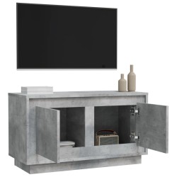 Meuble TV gris béton 80x35x45 cm bois d'ingénierie 624708624708