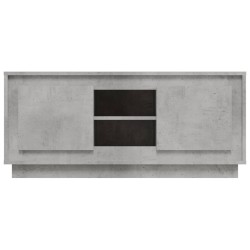 Meuble TV gris béton 102x35x45 cm bois d'ingénierie 624709624709