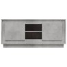 Meuble TV gris béton 102x35x45 cm bois d'ingénierie 624709624709