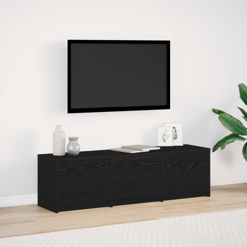 Meuble TV Chêne noir 140 x 34 x 40 cm Bois d'ingénierie 624711624711