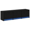 Meuble TV Chêne noir 140 x 34 x 40 cm Bois d'ingénierie 624711624711