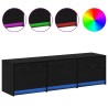 Meuble TV Chêne noir 140 x 34 x 40 cm Bois d'ingénierie 624711624711