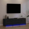Meuble TV Chêne noir 140 x 34 x 40 cm Bois d'ingénierie 624711624711