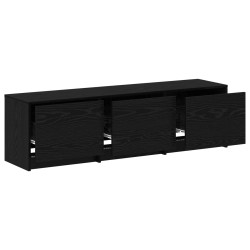 Meuble TV Chêne noir 140 x 34 x 40 cm Bois d'ingénierie 624711624711