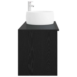 Ensemble de mobilier de salle de bain 2 pcs Chêne noir 624713624713