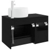 Ensemble de mobilier de salle de bain 2 pcs Chêne noir 624713624713