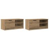 Meubles TV 2 pcs chêne artisanal 80x35x36,5cm bois d'ingénierie 624718624718