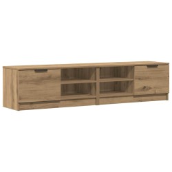 Meubles TV 2 pcs chêne artisanal 80x35x36,5cm bois d'ingénierie 624718624718