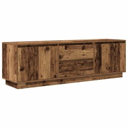 Meuble TV avec éclairage LED vieux bois 160,5x41x50 cm 624719624719
