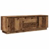Meuble TV avec éclairage LED vieux bois 160,5x41x50 cm 624719624719