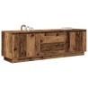Meuble TV avec éclairage LED vieux bois 160,5x41x50 cm 624719624719