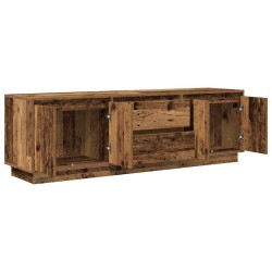 Meuble TV avec éclairage LED vieux bois 160,5x41x50 cm 624719624719