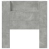 Tête de lit de rangement avec LED Gris béton Bois d'ingénierie 624728624728
