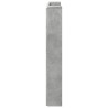 Tête de lit de rangement avec LED Gris béton Bois d'ingénierie 624728624728
